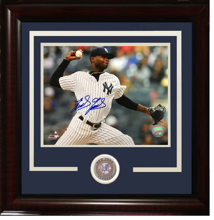Domingo German signed 8x10 photo framed Yankees rookie autograph Pg CBM COA