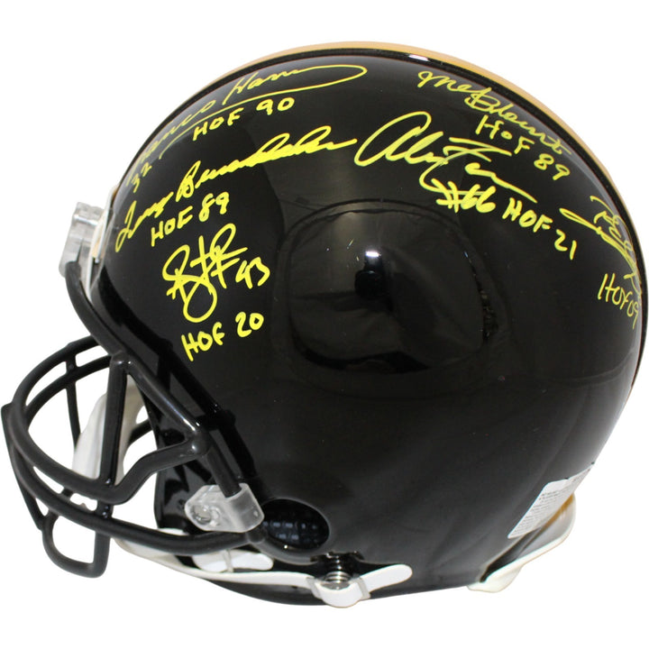 Pittsburgh Steelers Autographed HOF Pro Helmet Franco Bradshaw +12 Beckett 54612