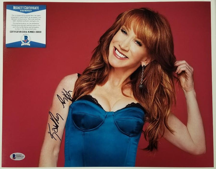 KATHY GRIFFIN Signed 11x14 Photo Emmy Award Winner Auto ~ Beckett BAS COA