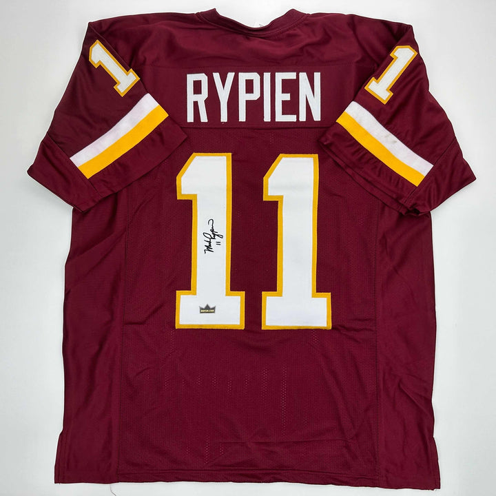 Facsimile Autographed Mark Rypien Washington Red Reprint Jersey Size Men's XL