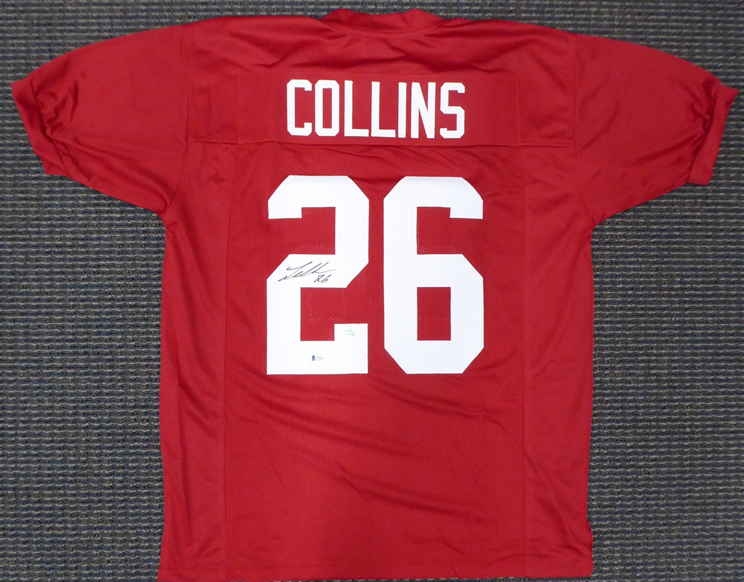Alabama Crimson Tide Landon Collins Autographed Signed Red Jersey Beckett