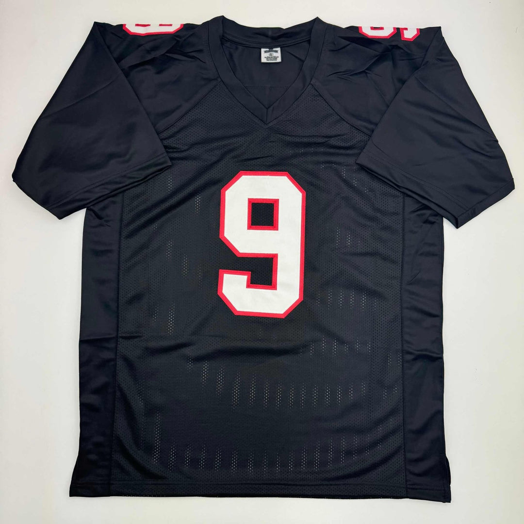 Autographed/Signed Michael Penix Jr. Atlanta Black Jersey Beckett COA
