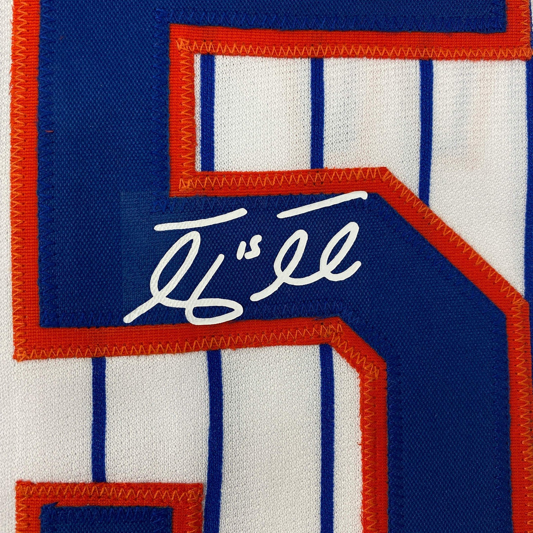 Facsimile Autographed Tim Tebow New York Pinstripe Reprint Jersey Size Men's XL