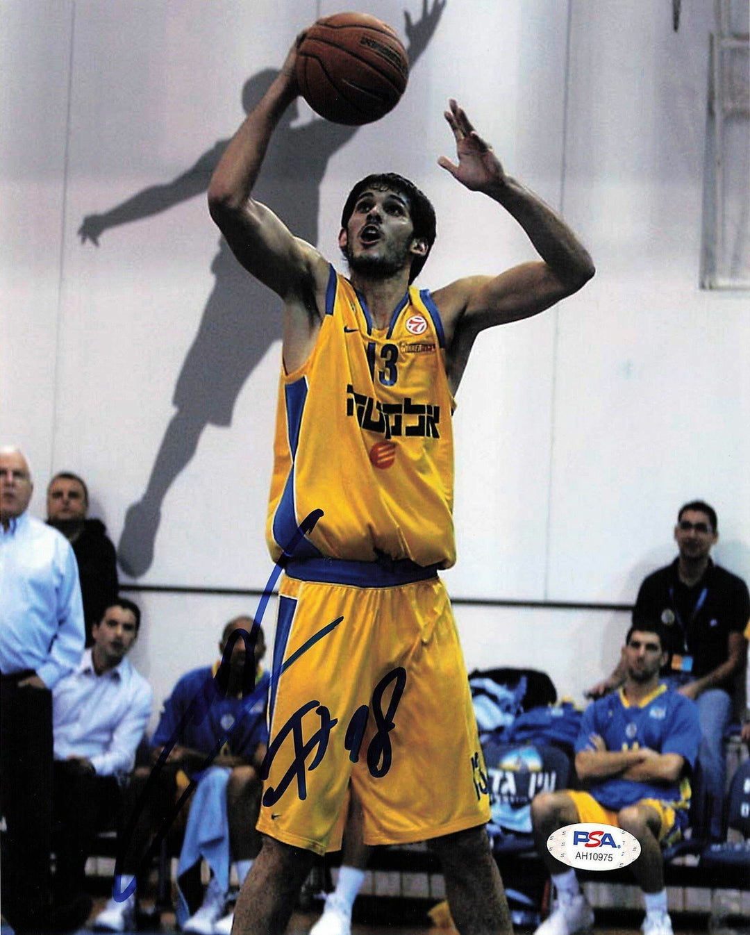 Omri Casspi signed 8x10 photo PSA/DNA Warriors Autographed Tel Aviv