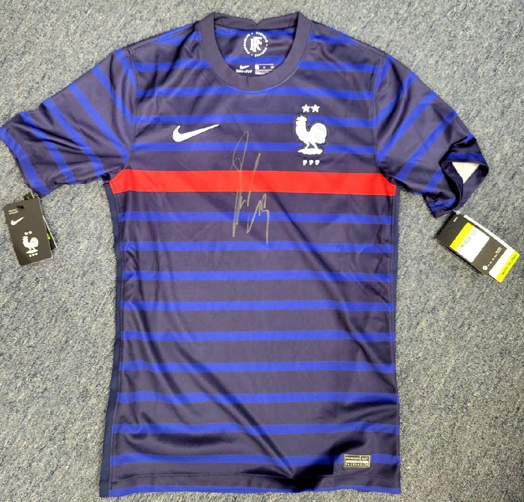 Karim Benzema signed Team France Jersey autograph Real Madrid Size S Beckett BAS