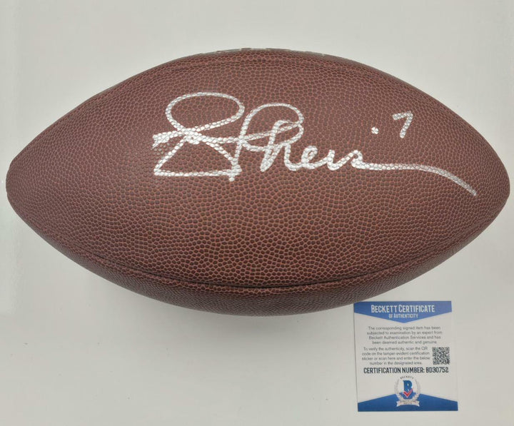 Joe Theismann signed Wilson NFL Replica Football autograph (A) ~ Beckett BAS COA