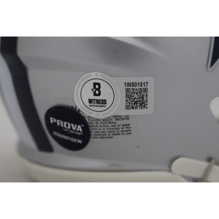 Barry Switzer Autographed Dallas Cowboys Mini Helmet Beckett 44932