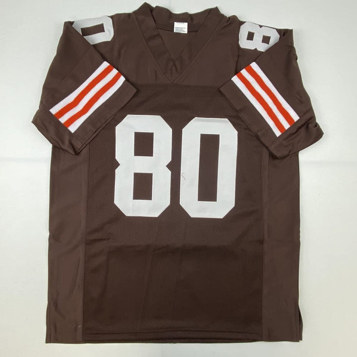 Autographed/Signed JARVIS LANDRY Cleveland Brown Football Jersey JSA COA Auto