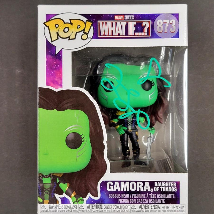 Zoe Saldana signed Gamora Funko Pop Marvel Guardians (A) Beckett BAS Holo
