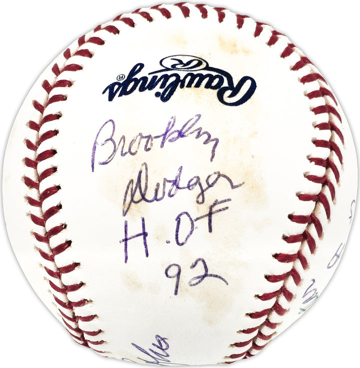 Andy Pafko Signed MLB Baseball Braves, Dodgers Statball 7 Stats JSA #JJ83207