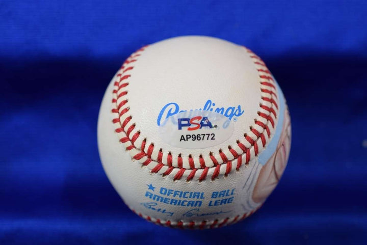 Carl Yastrzemski PSA DNA Autograph American League Hand Painted Baseball Signed