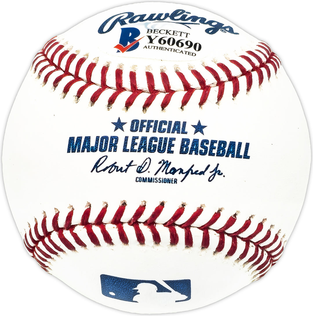Ronald Acuna Jr. Signed MLB Baseball Atlanta Braves Full Name Beckett #Y60690