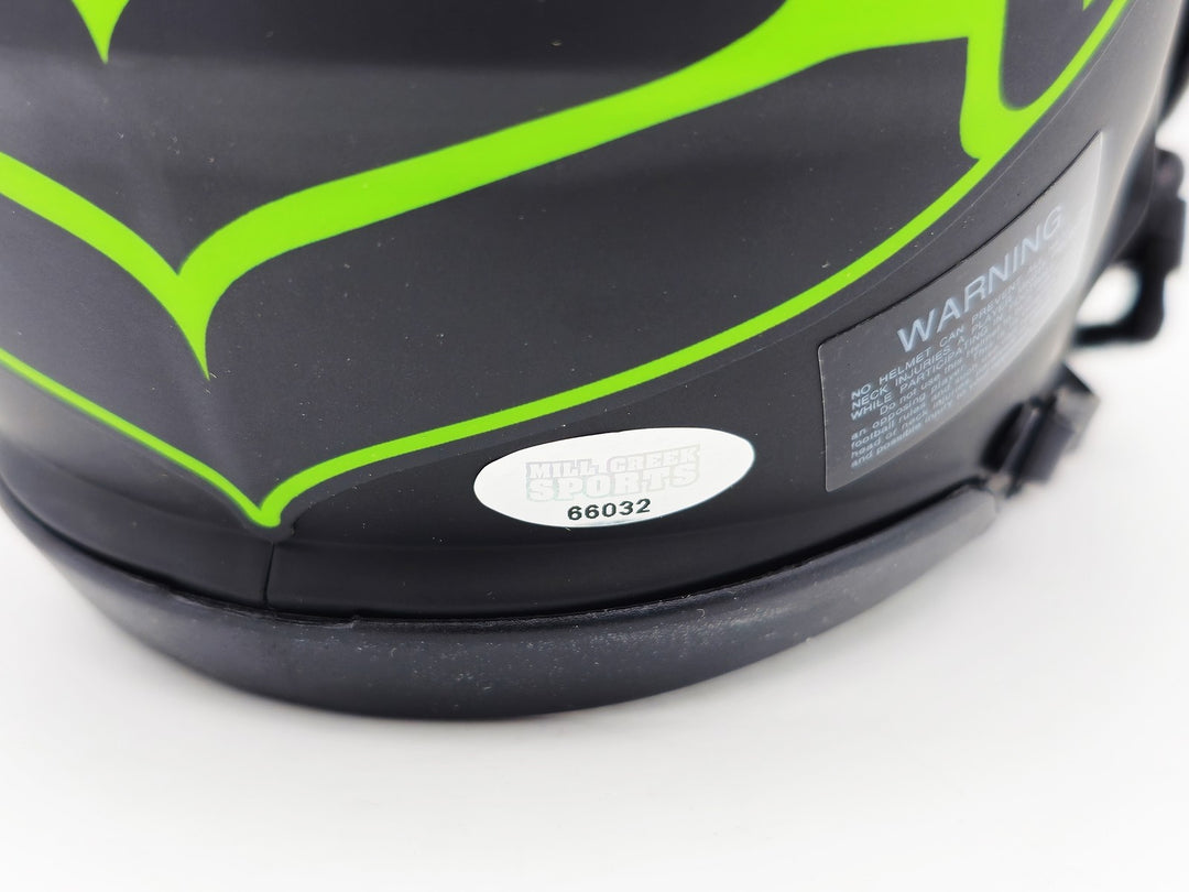 Byron Murphy II Signed Seattle Seahawks Eclipse Black Speed Mini Helmet MCS Holo