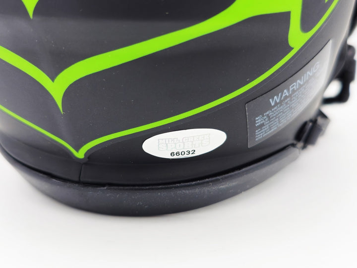 Byron Murphy II Signed Seattle Seahawks Eclipse Black Speed Mini Helmet MCS Holo