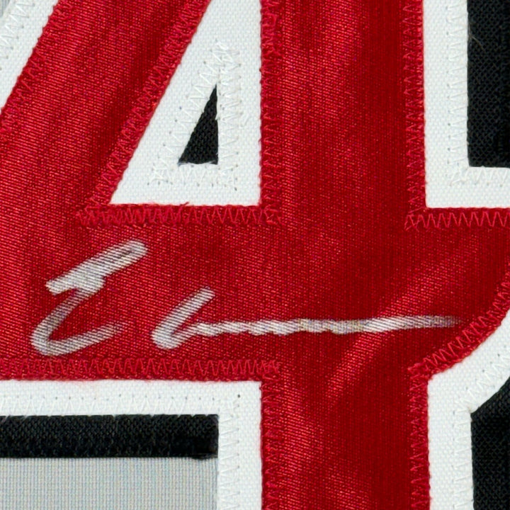 Framed Autographed/Signed Elly De La Cruz 33x42 Cincinnati Grey Jersey COA