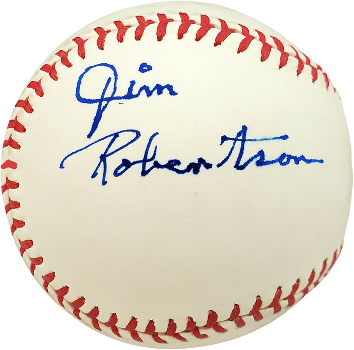 Jim Robertson Signed MLB Baseball Philadelphia A's Beckett #V68210