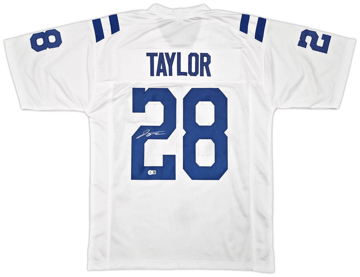 Indianapolis Colts Jonathan Taylor Signed White Jersey Beckett Witness