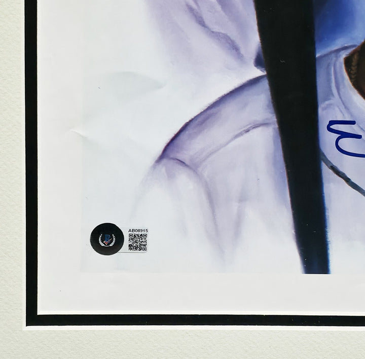 500 Home Run Club Auto Framed 28x30 Photo 11 Sigs Willie Mays Hank Aaron Beckett