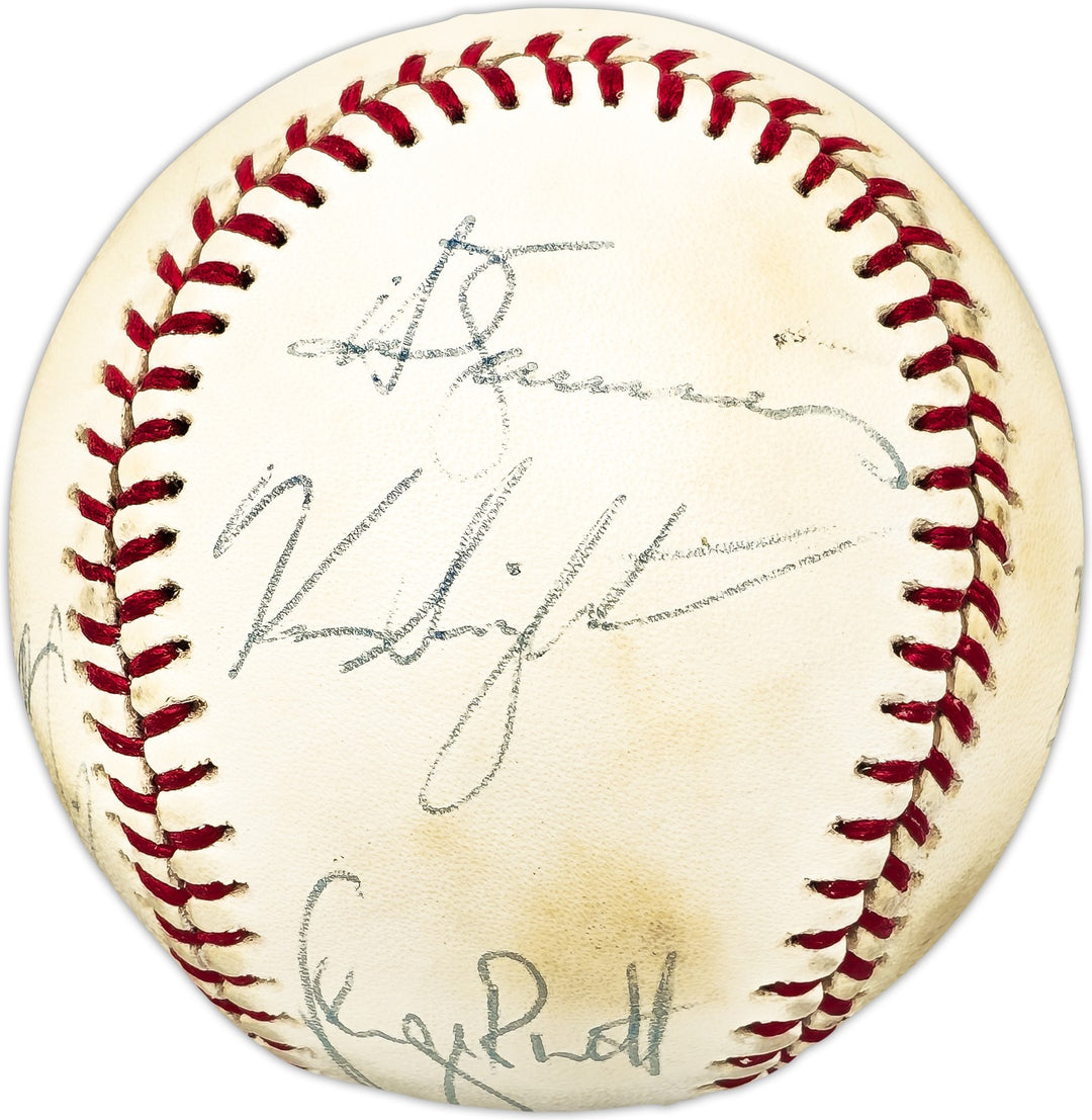 1970's MLB Stars & HOFer's Signed AL Baseball With 7 Sigs George Brett & Mike