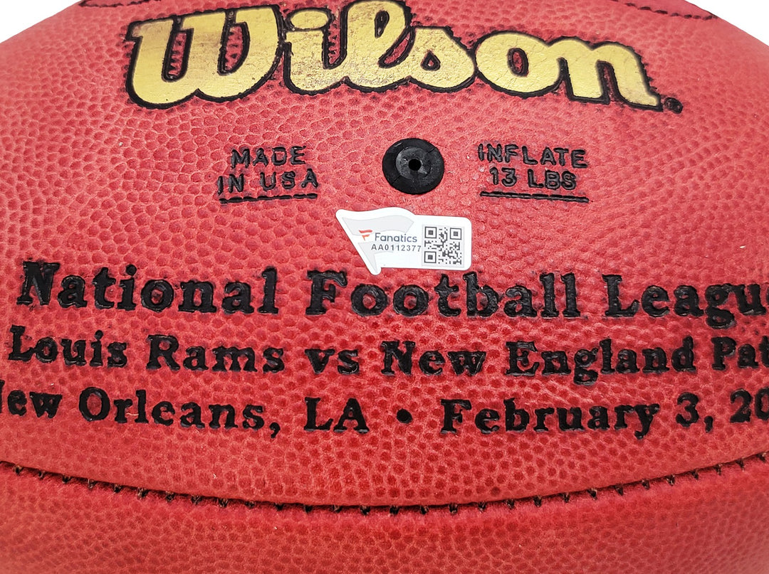 Tom Brady Signed Official SB XXXVI Leather Football Patriots Fanatics Holo