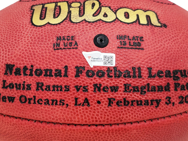 Tom Brady Signed Official SB XXXVI Leather Football Patriots Fanatics Holo