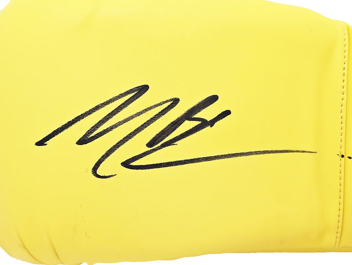 Michael B. Jordan Signed Yellow Reyes Boxing Glove Left Handed LH Beckett Wit