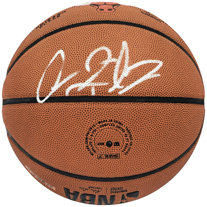 Dennis Rodman Signed Composite Leather Chicago Bulls Logo Basketball Beckett Wit