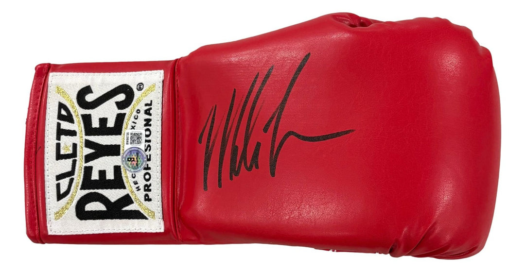 Mike Tyson Signed Right Hand Red Cleto Reyes Boxing Glove BAS