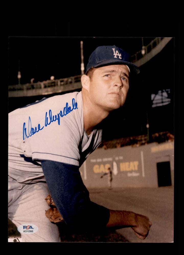 Don Drysdale PSA DNA Signed 8x10 Photo Autograph Dodgers