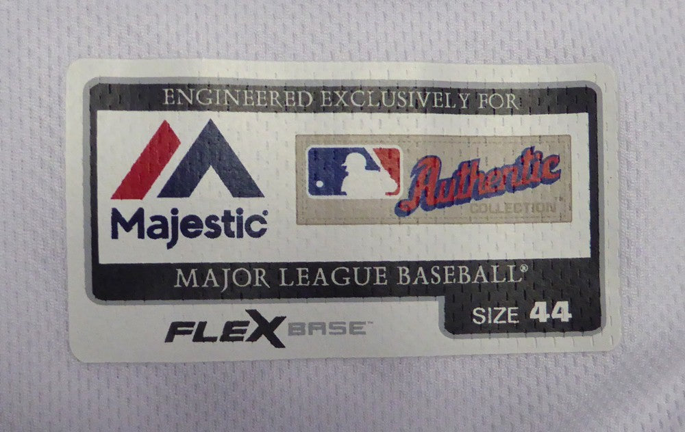 Miami Marlins Ichiro Suzuki Signed White Majestic Flex Base Jersey Size 44 IS