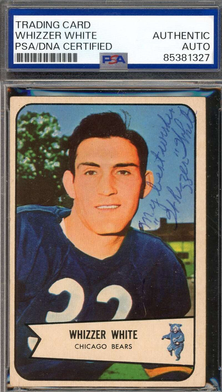 Whizzer White PSA DNA Vintage Signed 1954 Bowman Rookie Autograph