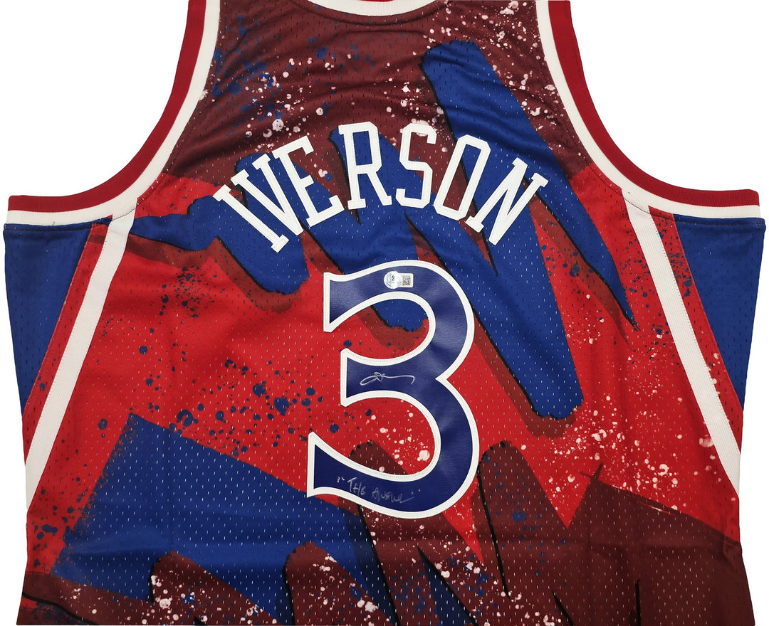 Allen Iverson Signed Mitchell & Ness 1996-97 Jersey "The Answer" Beckett 253249
