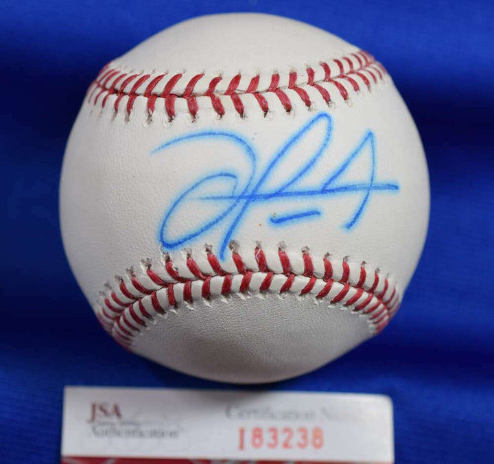 Oscar Tavares JSA Coa autograph Major League OML Hand Signed Baseball