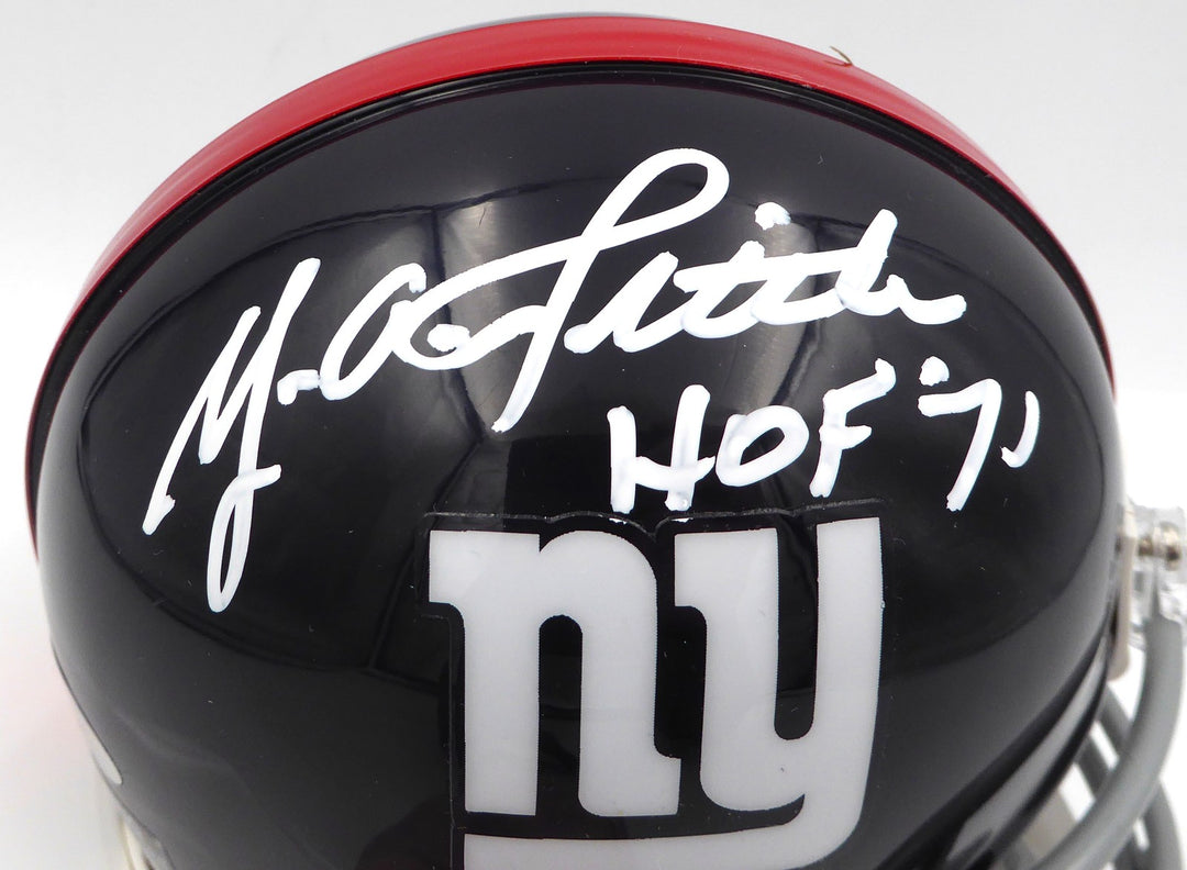 Y.A. Tittle Signed New York Giants Mini Helmet "HOF 71" TriStar Holo #7745968