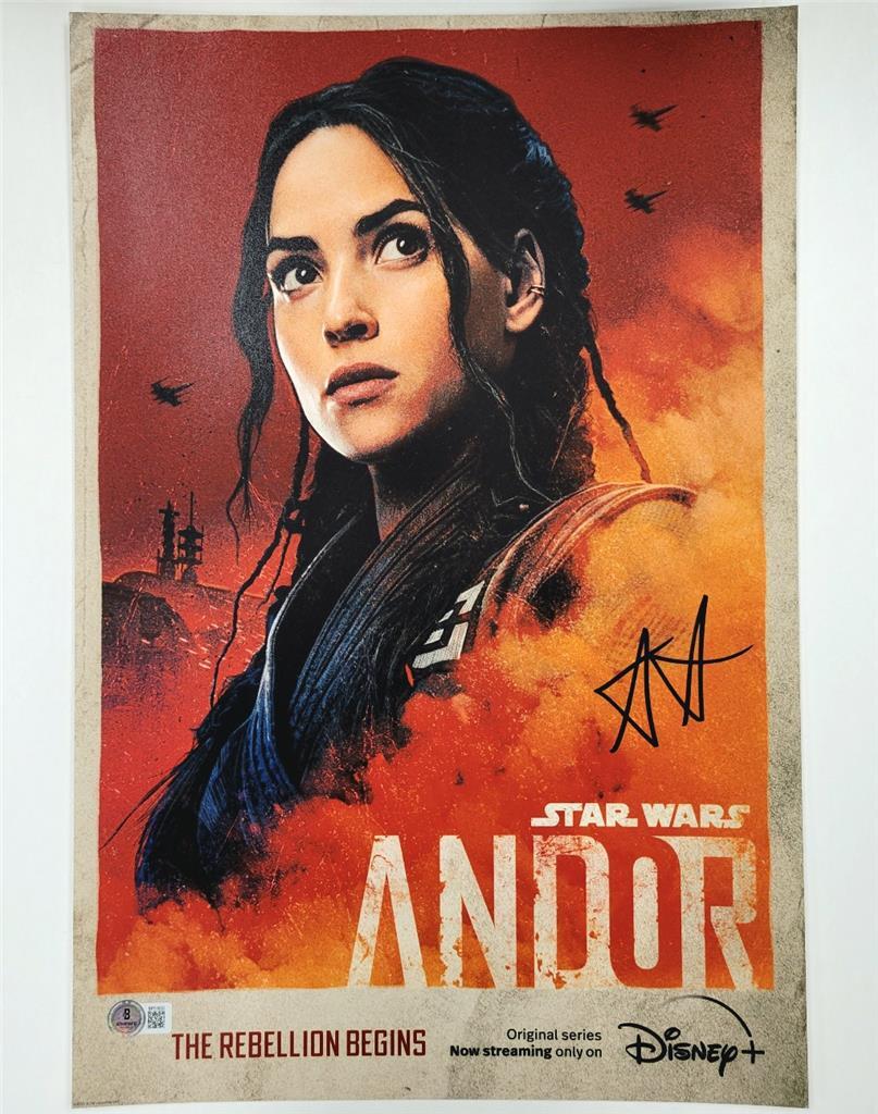 Adria Arjona signed Star Wars Andor 12x18 photo Bix Caleen auto (C)~ Beckett BAS
