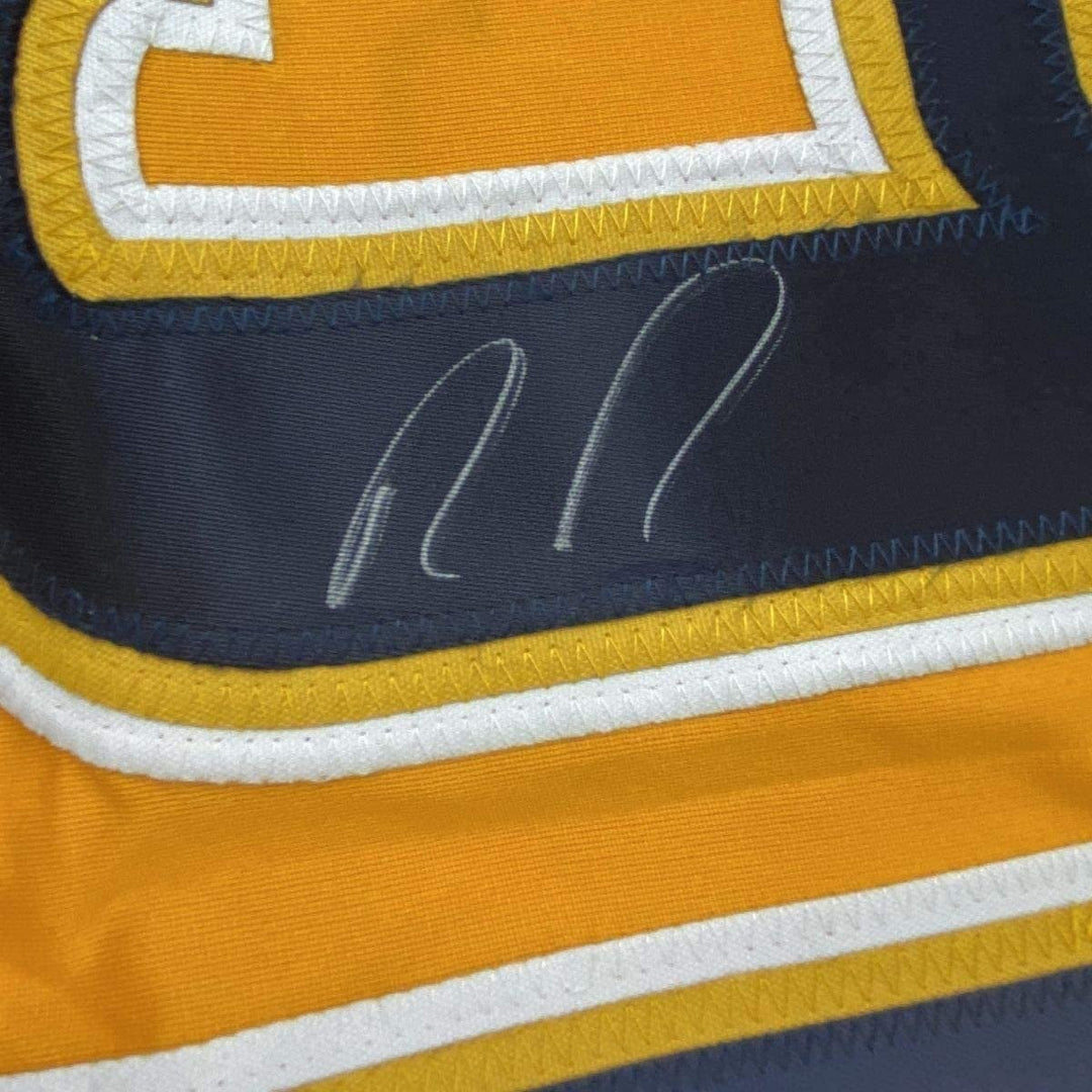 FRAMED Signed RYAN JOHANSEN 35x39 Nashville Yellow Jersey PSA COA