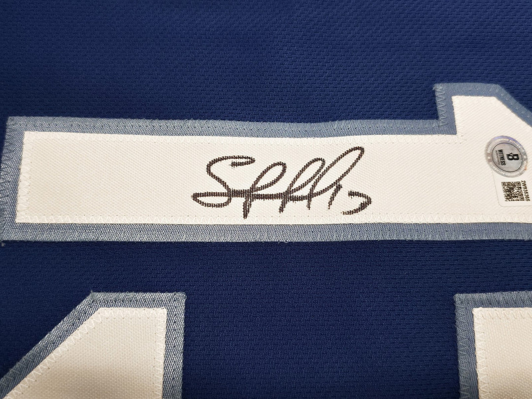 Royals Salvador Perez Auto Blue Nike Authentic Collection Jersey Size 52 Beckett