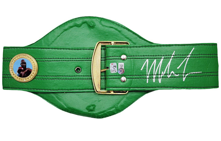 Mike Tyson Autographed Signed Green WBC World Championship Belt Beckett Wit