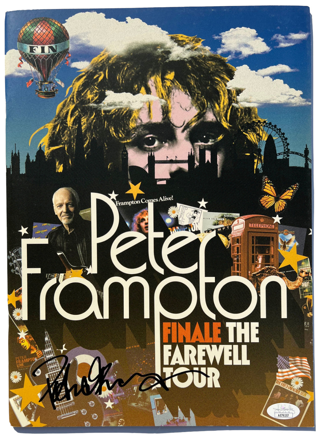 PETER FRAMPTON SIGNED AUTOGRAPHED FAREWELL FINALE TOUR BOOK PROGRAM 2019 JSA