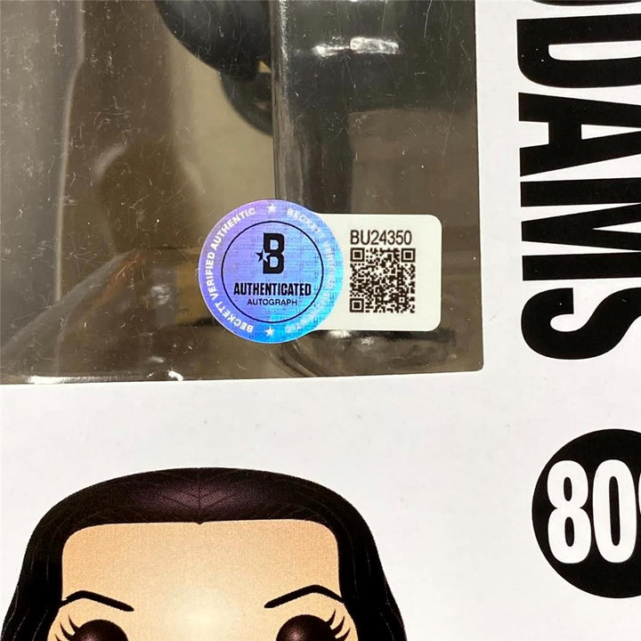 Anjelica Huston signed Morticia Addams Funko Pop! 809 autograph ~ Beckett BAS