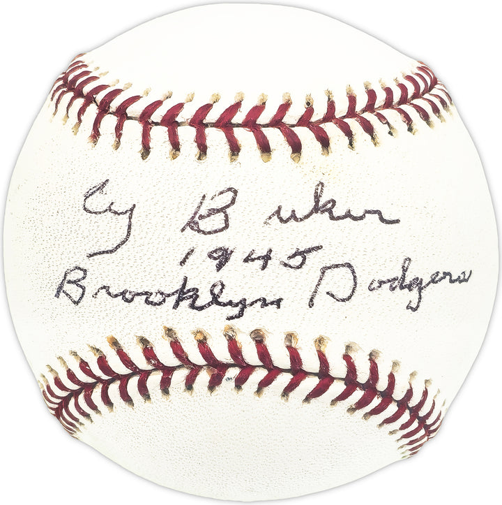 Cy Buker Signed MLB Baseball Dodgers "1945 Dodgers" Beckett #BM25903