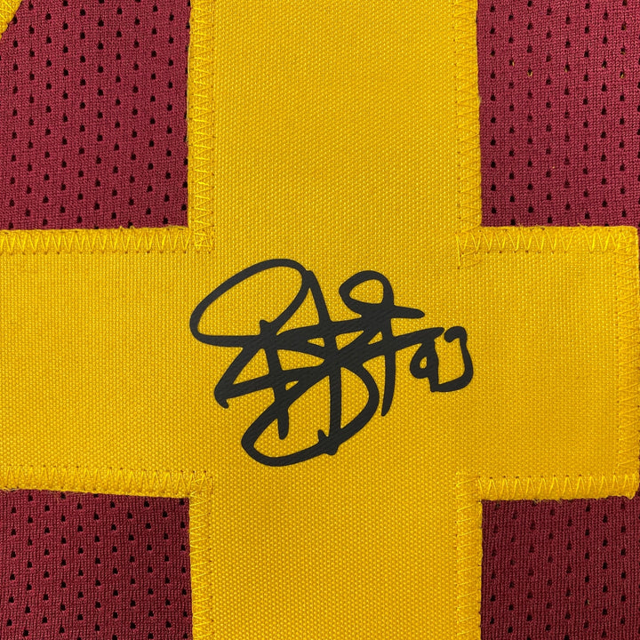 Facsimile Autographed Troy Polamalu USC Maroon Laser Jersey Size Men's XL