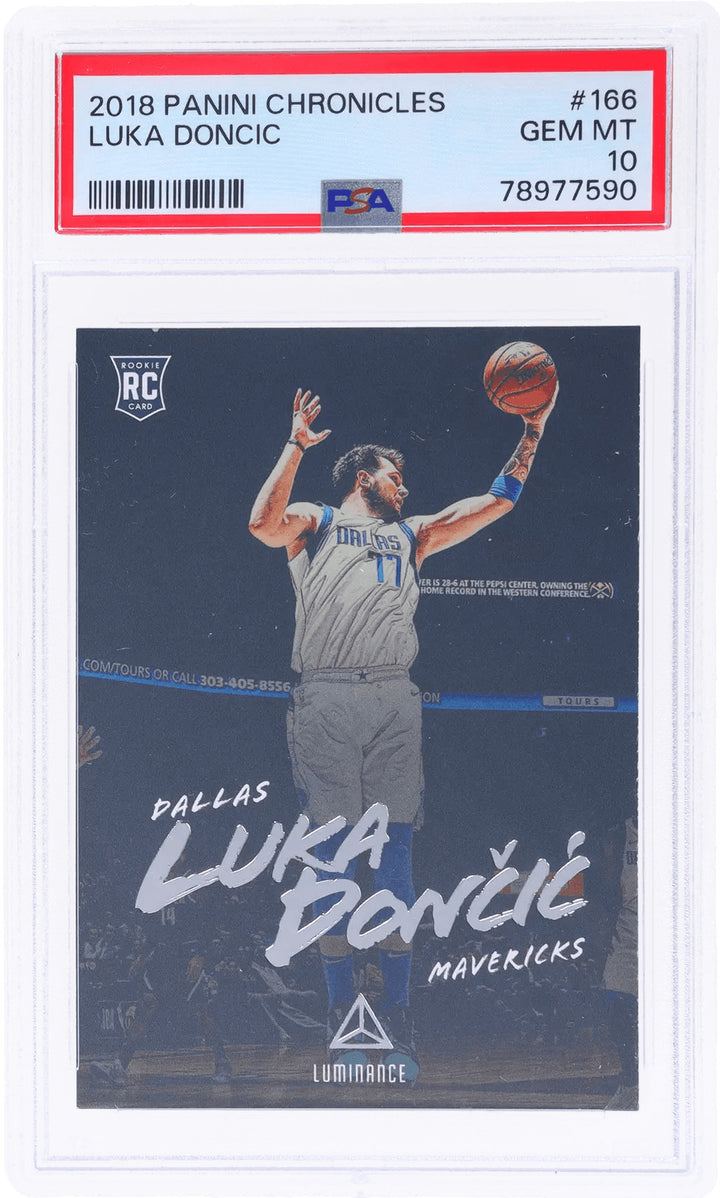Graded 2018 Panini Chronicles Luka Doncic #166 Rookie RC Card PSA 10