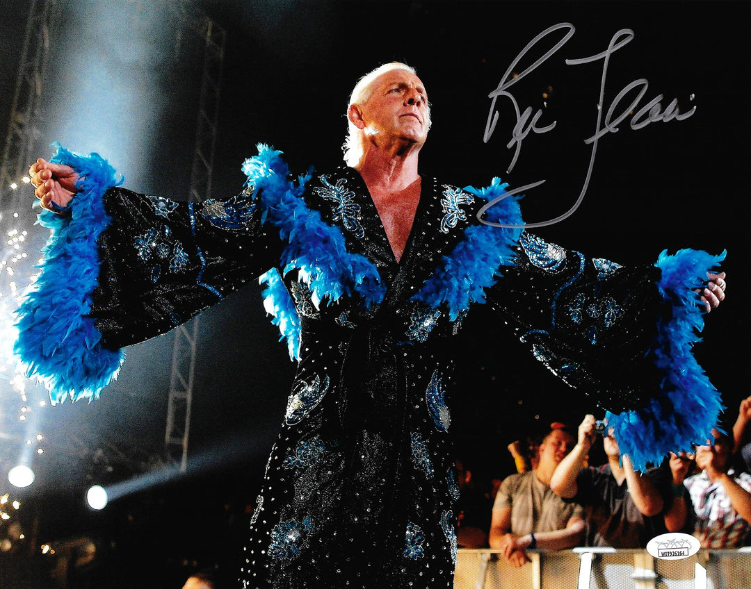 Ric Flair Signed Framed 11x14 Photo WWE JSA