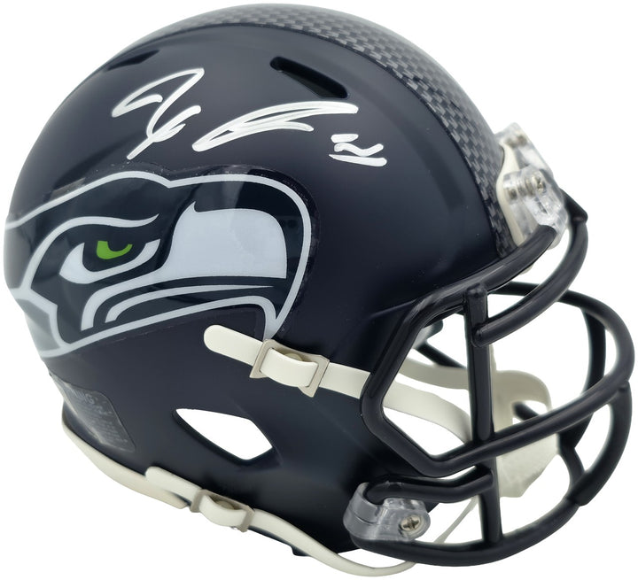 Jaxon Smith-Njigba Auto Seahawks Blue SB LX Champions Logo Speed Mini Helmet
