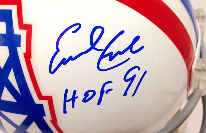 Earl Campbell Signed Houston Oilers Helmet JSA COA Autograph Texas Tyler Rose