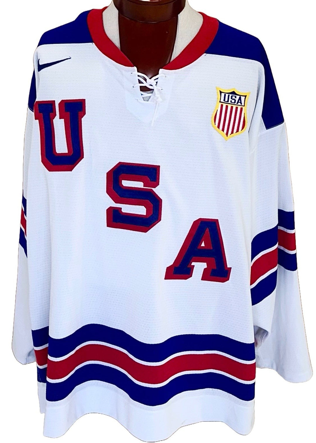 Derek Stepan Game Used Nike USA Hockey 2014 Olympics #12 Jersey Sochi Patch COA