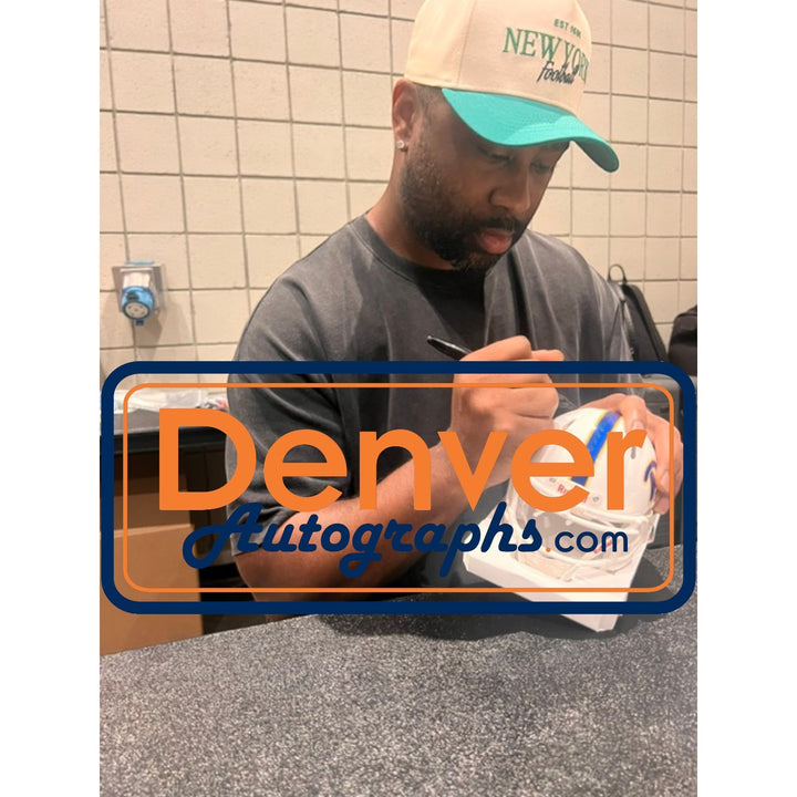 Darrelle Revis Autographed Pittsburgh Panthers Mini Helmet Beckett Witness 58223