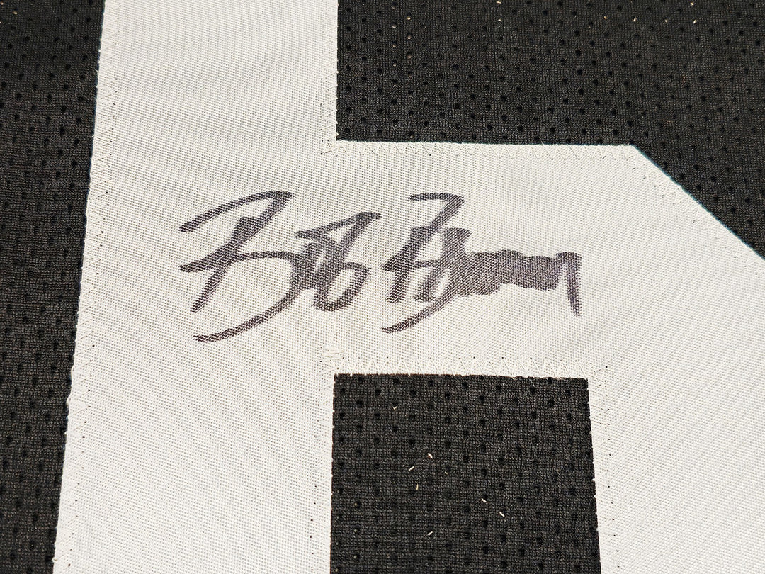 Oakland Raiders Bob Brown Autographed Signed Black Jersey "HOF 04" Beckett