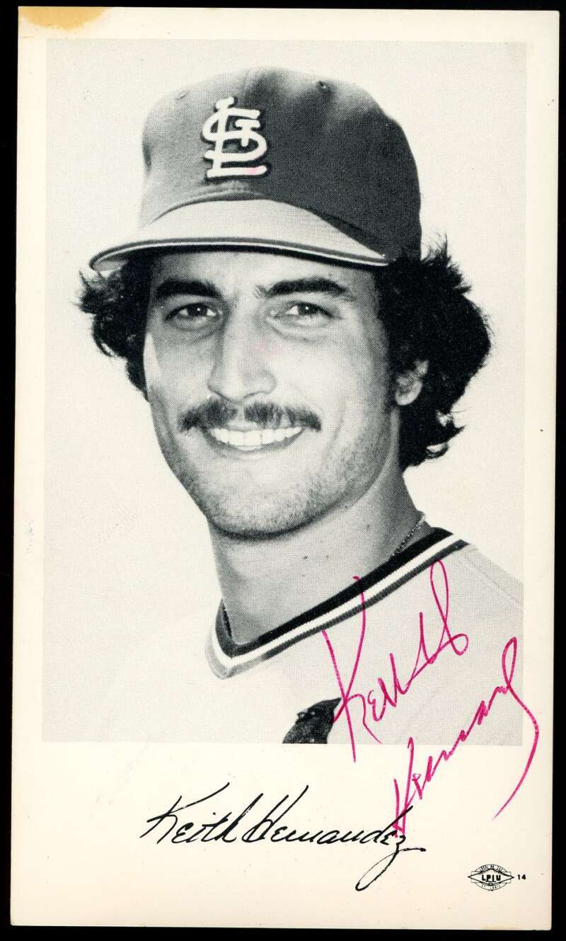 Keith Hernandez PSA DNA Signed 3x6 Early Team Issued Photo Autographed Cardinals